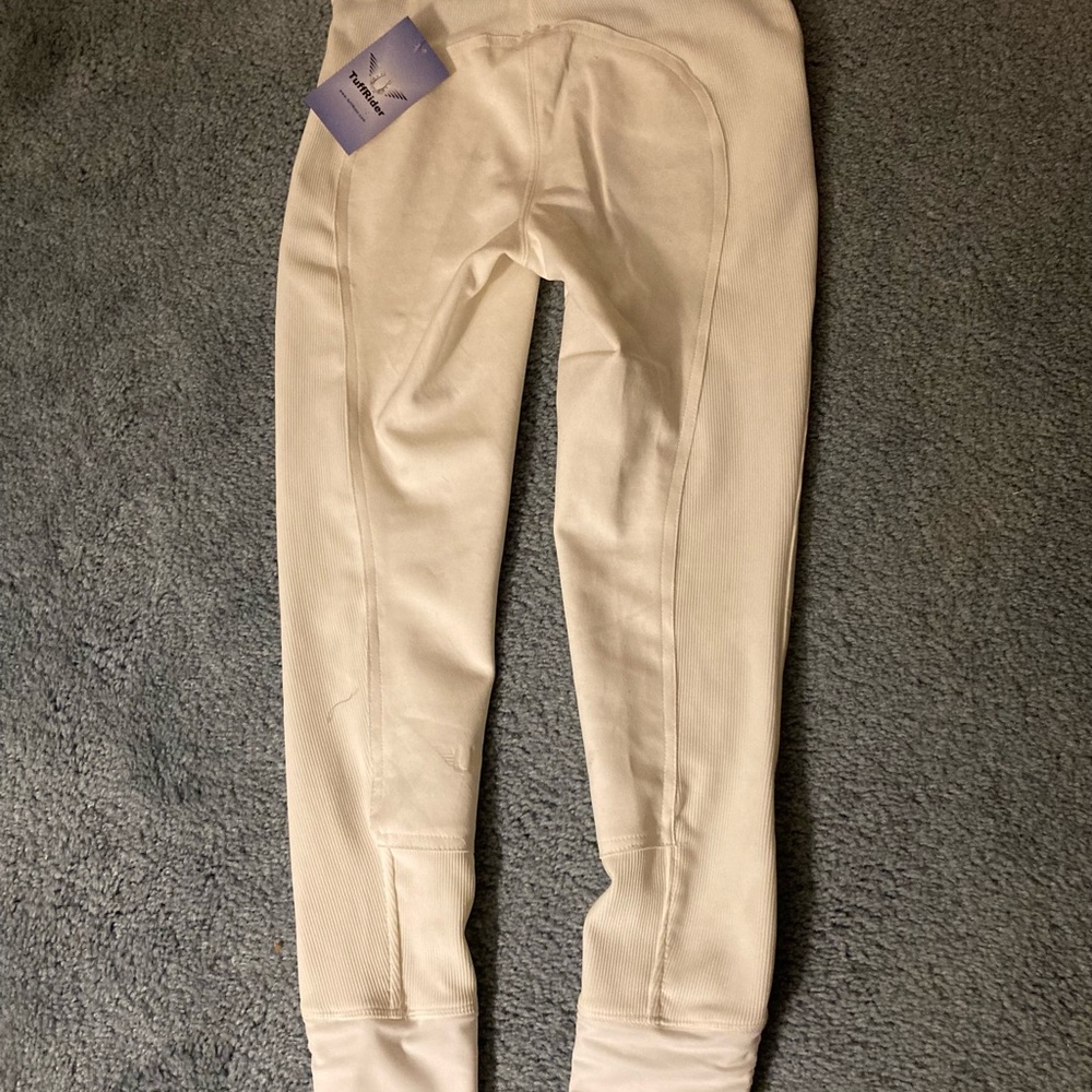 Cream Sculpting Seam Leggings